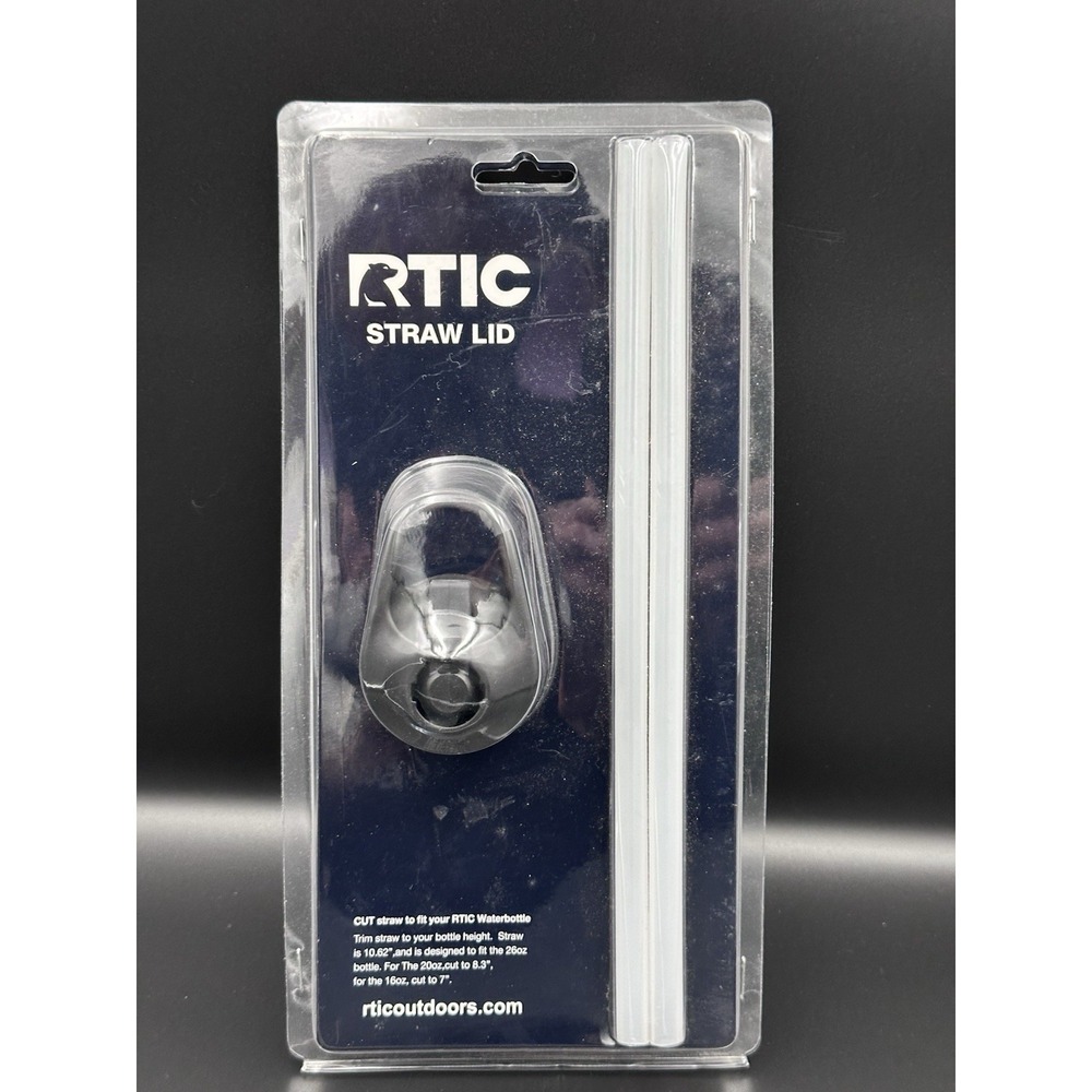 RTIC Water Bottle Lid with 2 Straws #1124 RTIC Outdoors NEW SEALED